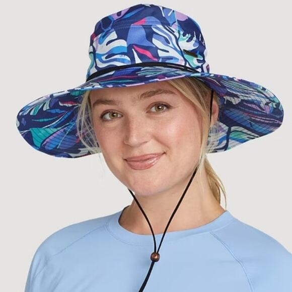 Eddie bauer Paradise packable wide brim sun hat tropical - Picture 1 of 6